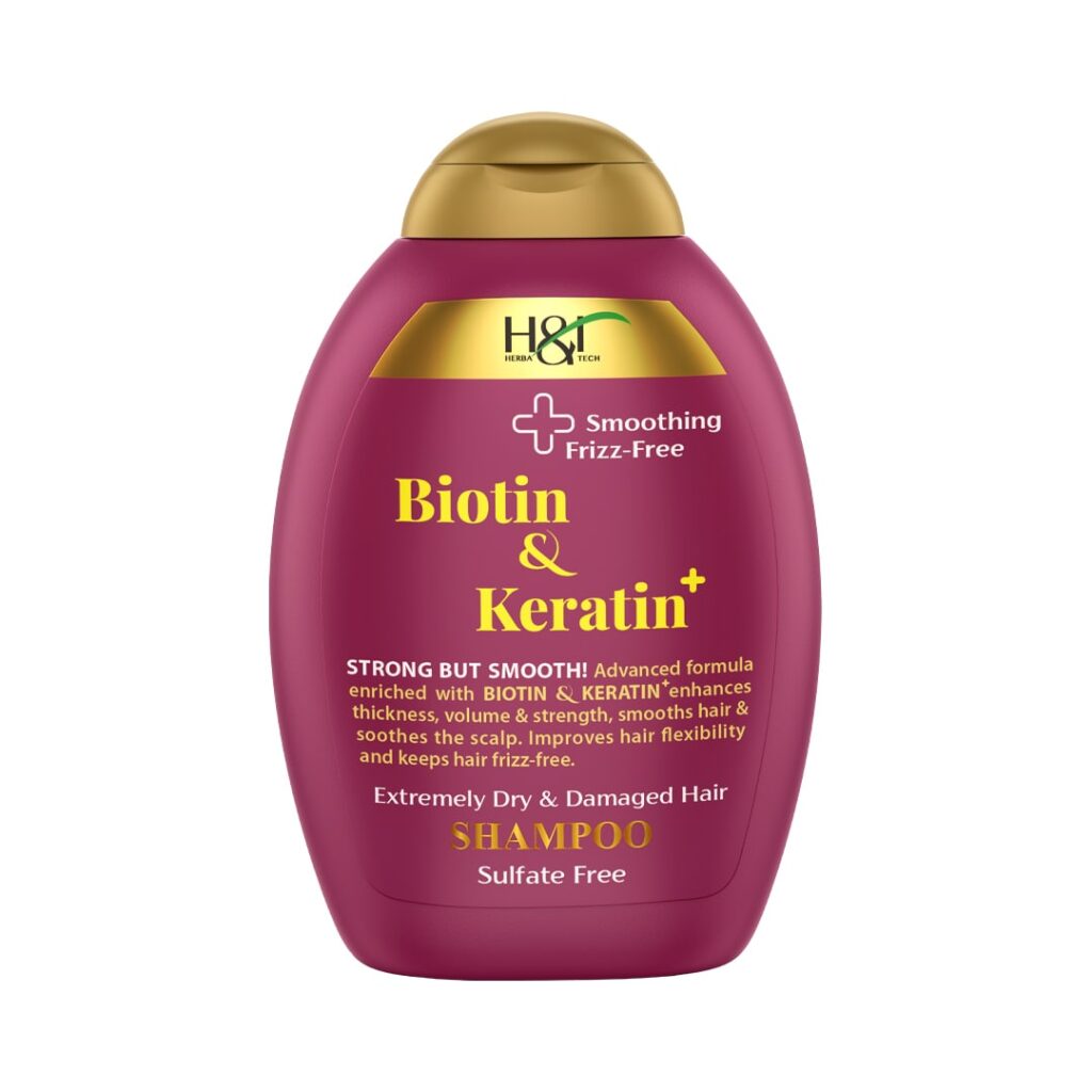 HERBA TECH BIOTIN & KERATIN - SMOOTHING & FRIZZ-FREE SHAMPOO